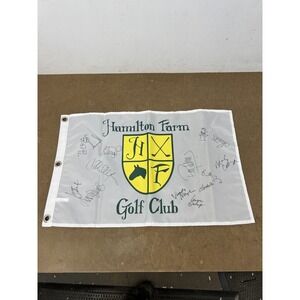 Hamilton Farm Golf Club Autographed Pin Flag Signed LPGA Lorena Ochoa Brittany L